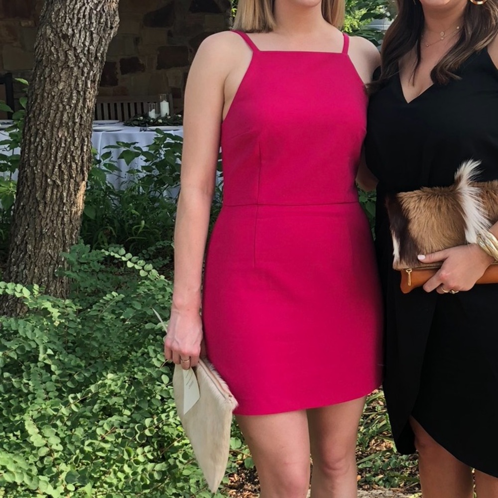French Connection Hot Pink Minidress